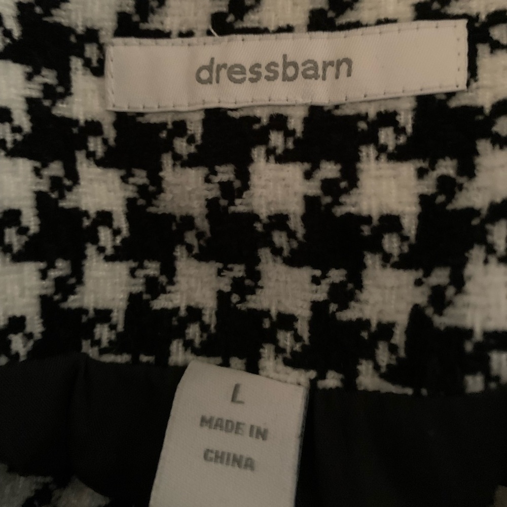 Dressbarn Houndstooth Jacket Size Large - Picture 10 of 12